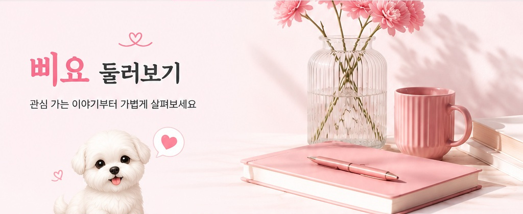 삐요 둘러보기 - 관심 가는 이야기부터 가볍게 살펴보세요
